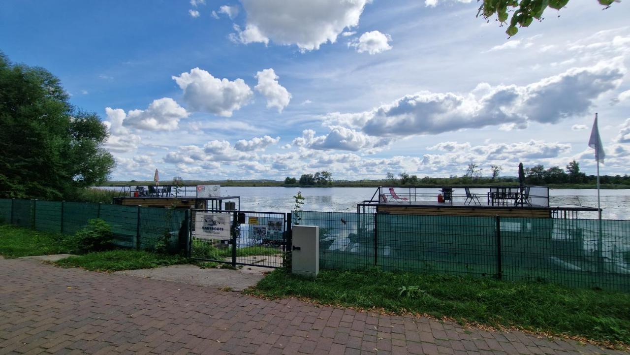 Hotel Hausboote Unteres Odertal Hausboot Kranich Schwedt/Oder Exterior foto